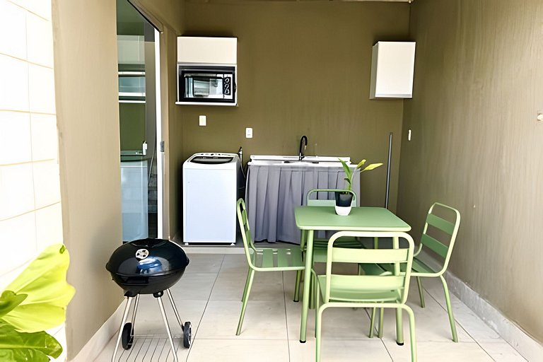 Linda cobertura com vista