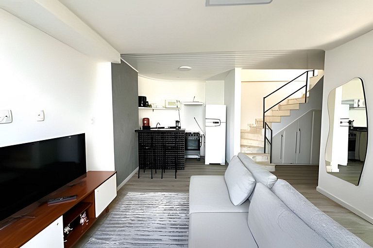 Linda cobertura com vista