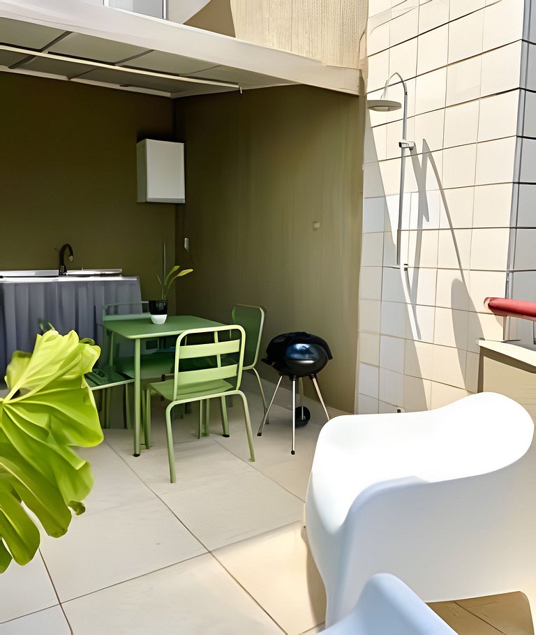 Linda cobertura com vista