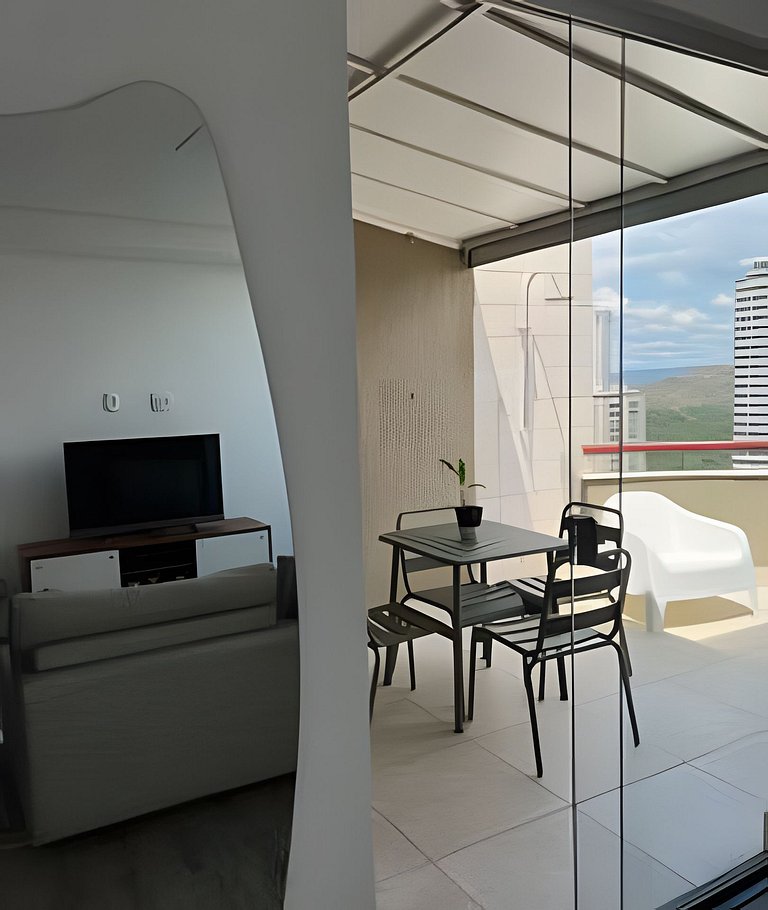 Linda cobertura com vista