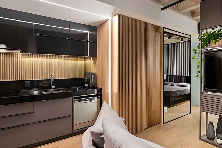 Loft conceito com área privativa