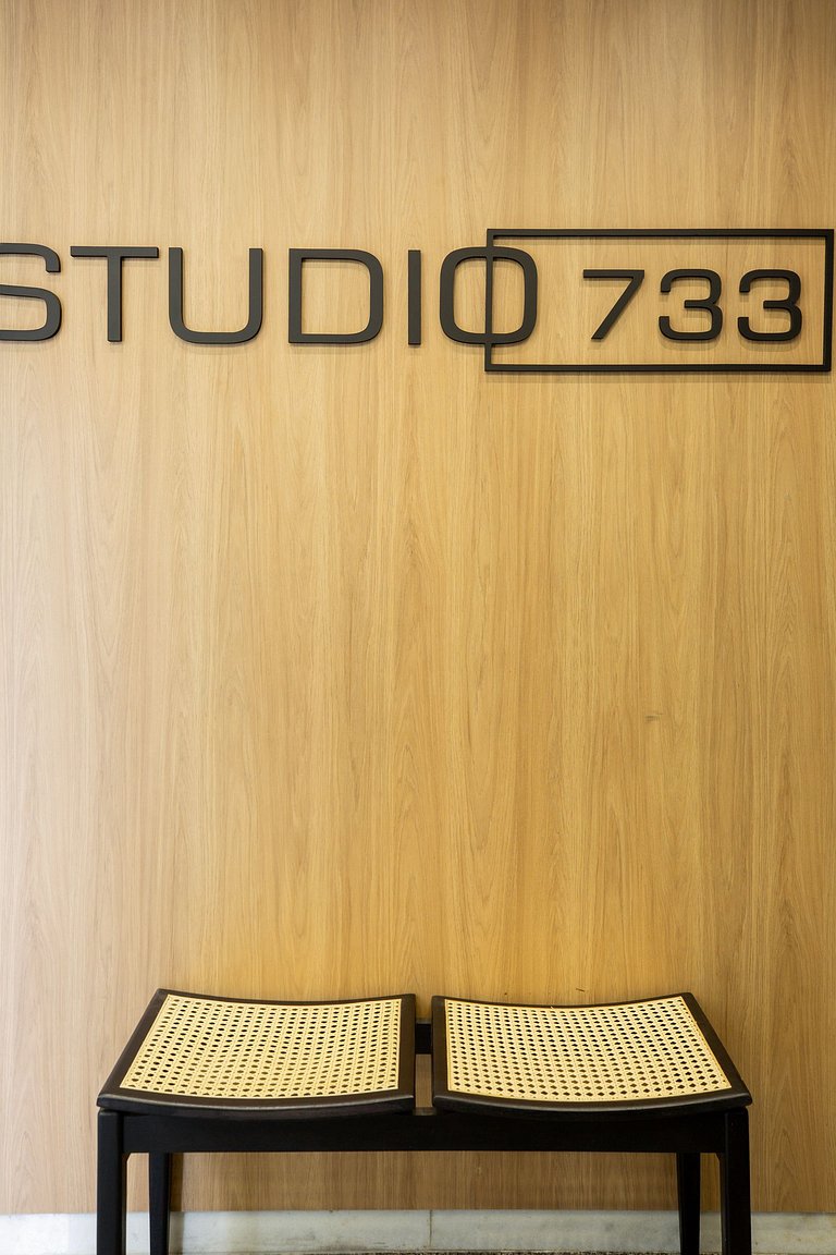 Studio cobertura com terraço, ar e churrasqueira